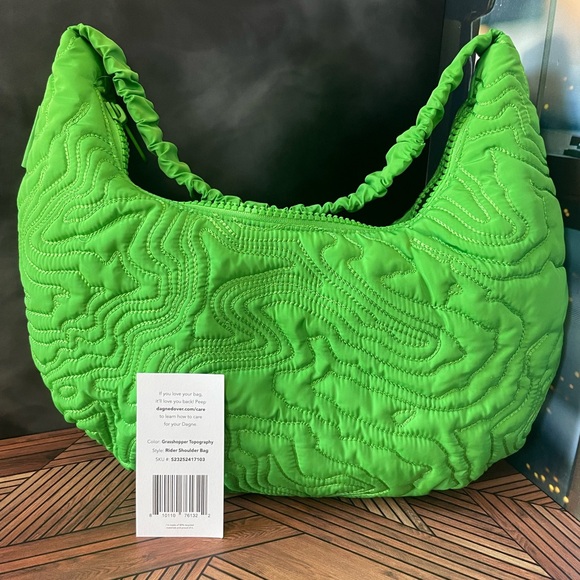 Dagne Dover Handbags - Dagne Dover Topo Rider in Grasshopper (no pouch/key leash)
